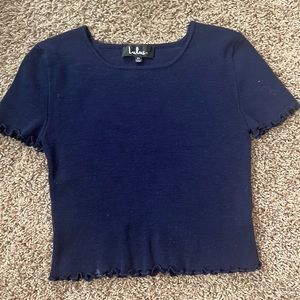 Lulu’s Blue knit Crop